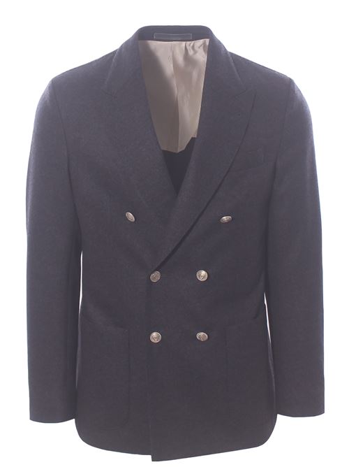 double breasted virgin wool blazer ELEVENTY | L75GIAK10-BOT-TES0L16315