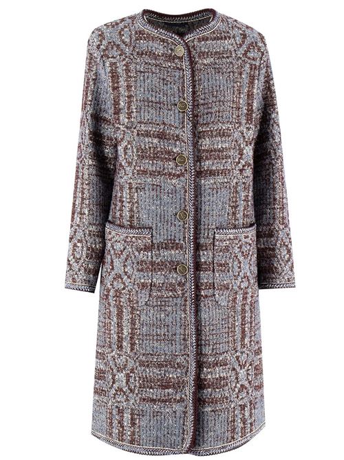 bouclè jacquard coat ETRO | WRAA004099TJB36S9880