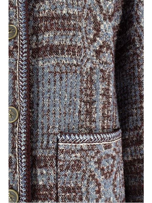 bouclè jacquard coat ETRO | WRAA004099TJB36S9880