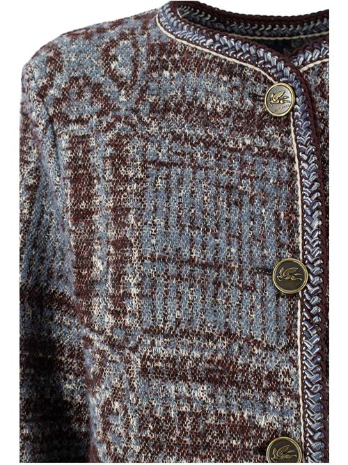 bouclè jacquard coat ETRO | WRAA004099TJB36S9880