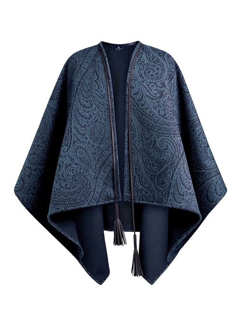 Wool and cashmere jacquard cape ETRO | WRBD001299TJB37S9883