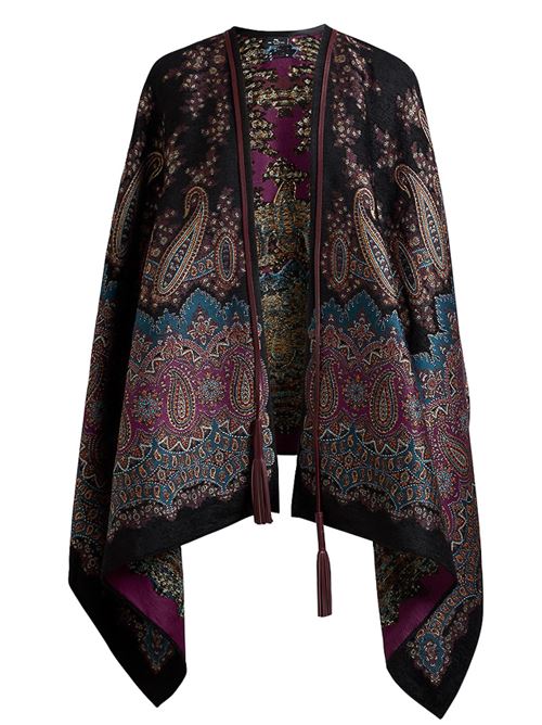 Wool blend paisley cape ETRO | WRBD0012AQ241X0886