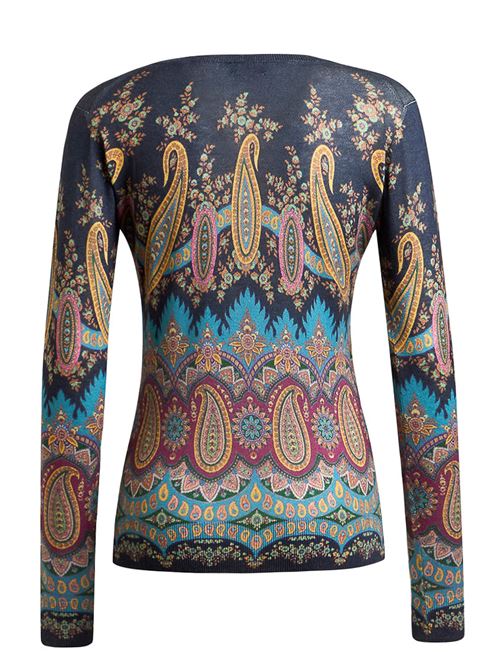 silk and cashmere v-neck ETRO | WRKE0024AKA03X0887