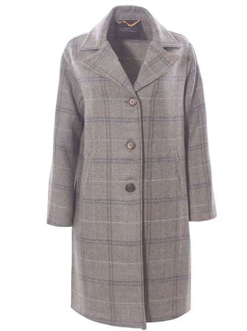 virgin wool checked coat EWOOLUZIONE | NEVEWI51260028E099