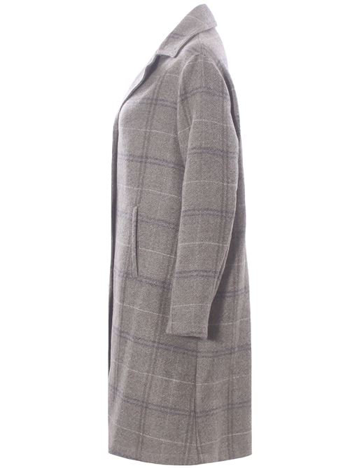 virgin wool checked coat EWOOLUZIONE | NEVEWI51260028E099