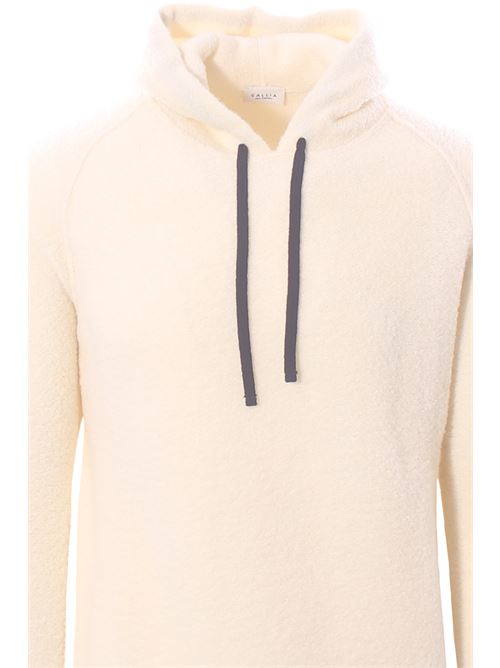 bouclè crew neck with hood GALLIA | ABARTH01