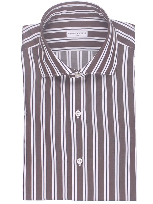 cotton twill striped shirt GHIRARDELLI | L7028-B43803