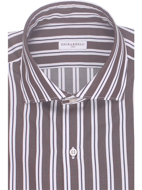 cotton twill striped shirt GHIRARDELLI | L7028-B43803