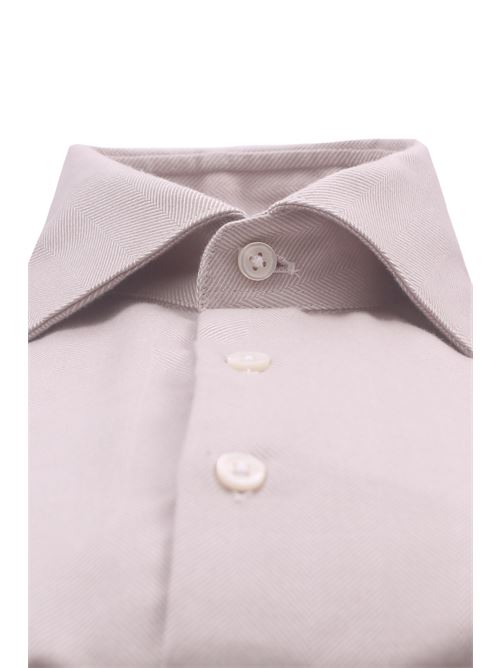 herringbone shirt in cotton and lyocell GHIRARDELLI | L7106-B43802
