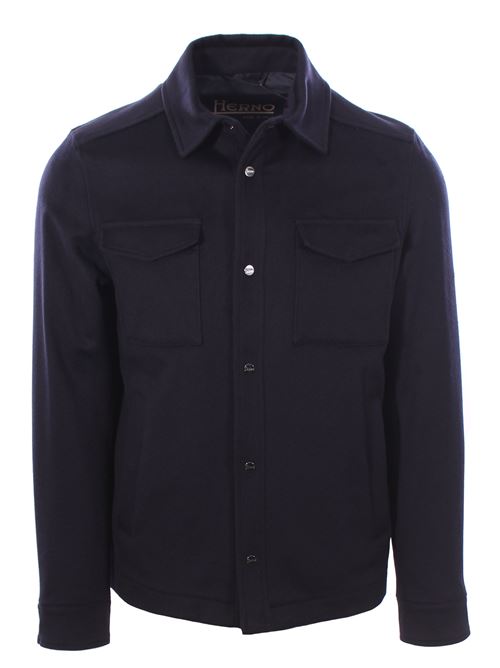wool and cashmere shirt jacket HERNO | GI000312U333189200