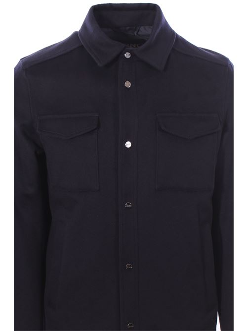 wool and cashmere shirt jacket HERNO | GI000312U333189200
