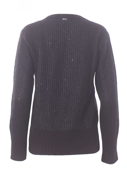 crew neck with sequins applications HERNO | MG00024DR702749300