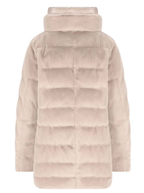 A-shape down jacket in faux fur and ultralight nylon HERNO | PI002123D126301985