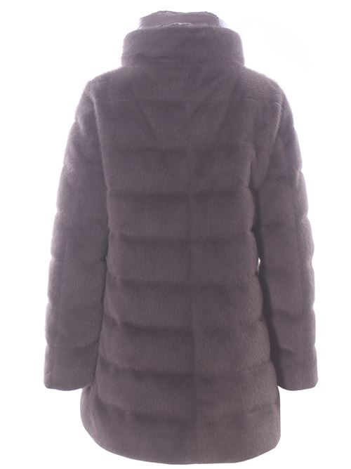 A-shape down jacket in faux fur and ultralight nylon HERNO | PI002123D126309480