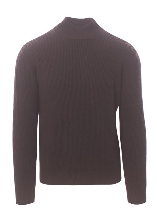 ribbed merinos mock turtleneck MONTEVERDI | 83107C088