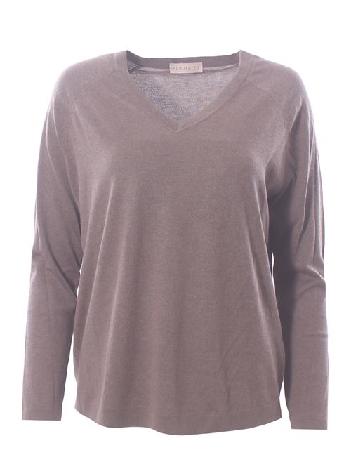 silk and cashmere v-neck PUROTATTO | FW25060200167