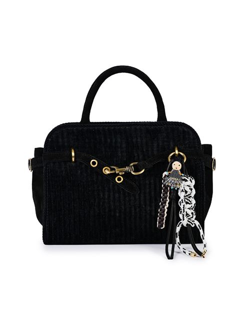 Corduroy handbag with charms VIAMAILBAG | APRILVELVETCHE07