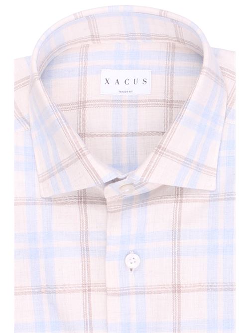 camicia check in flanella melange XACUS | 91324ML55801
