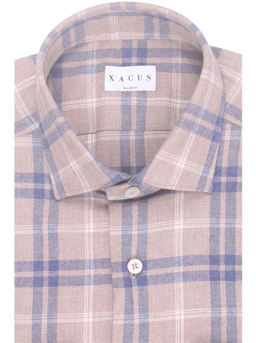 camicia check in flanella melange XACUS | 91324ML55802