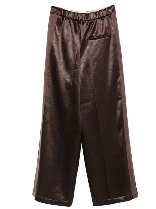 Shiny pants with a side stripe ALYSI | 116131P6061CHOCO