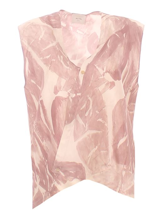 brushed print silk vest ALYSI | 116238P6031CIPRIA
