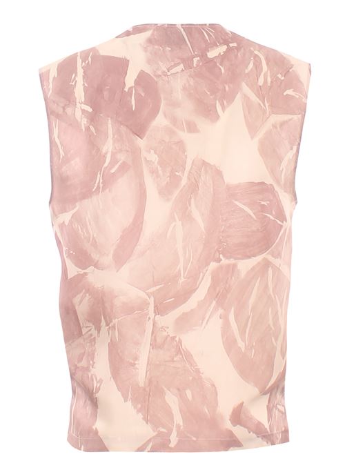 brushed print silk vest ALYSI | 116238P6031CIPRIA