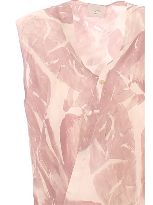 brushed print silk vest ALYSI | 116238P6031CIPRIA