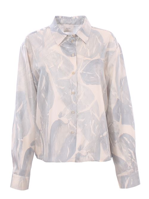 brushed print regular shirt ALYSI | 116267P6031CIELO