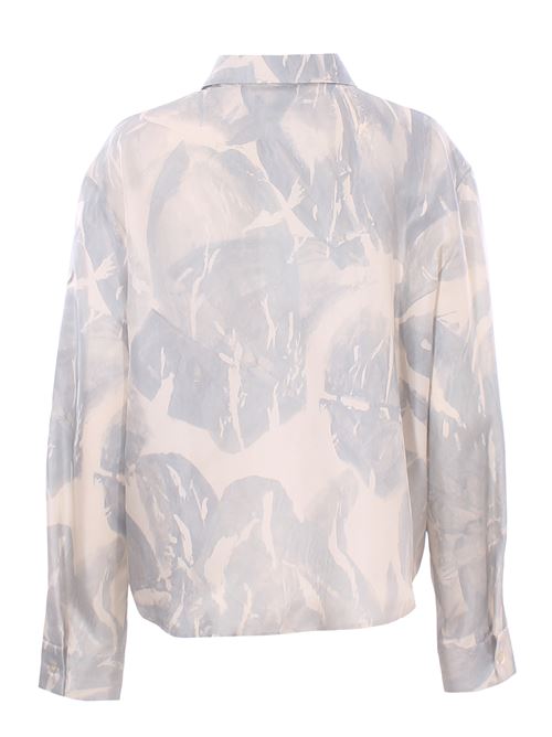 brushed print regular shirt ALYSI | 116267P6031CIELO