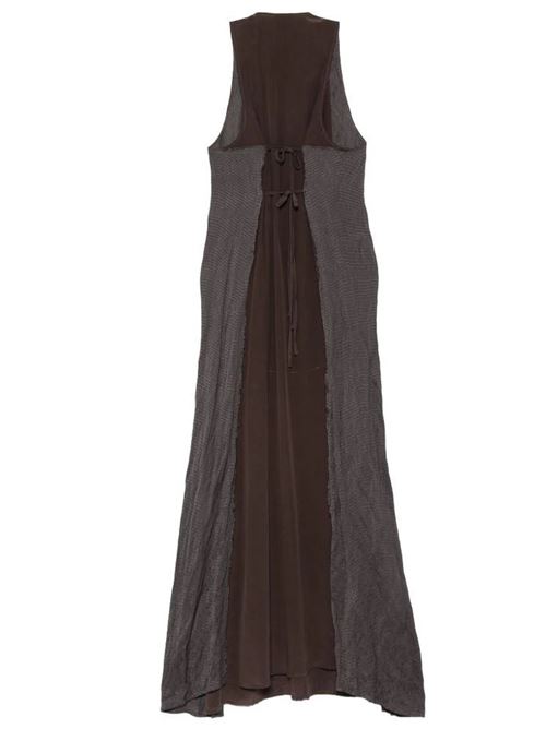 tie-front maxi dress ALYSI | 116334P6204CHOCO