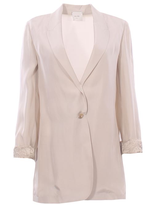 habotay silk jacket ALYSI | 116808P6003GESSO