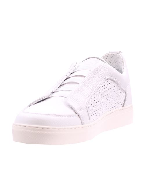 deerskin sneakers with elastics CALCE | X1911MAGNUMBLANCO