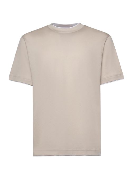 t-shirt with a double-layer effect ELEVENTY | M75TSHM04-TES0M23703-01