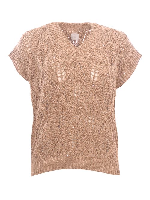 cotton and linen v-neck ELEVENTY | M81MAGM07MAG0K036173