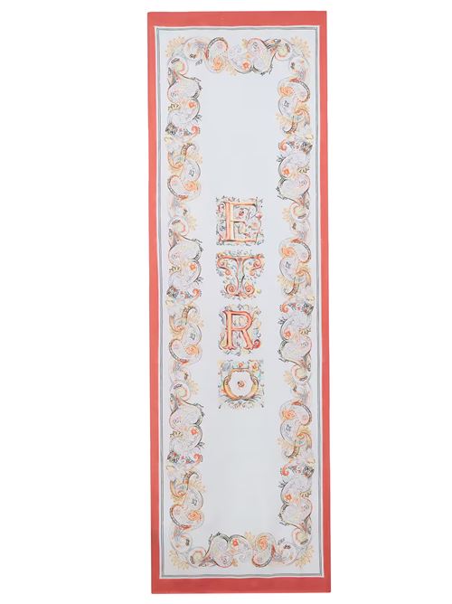 silk scarf with logo ETRO | WATA0005AKE59S9880