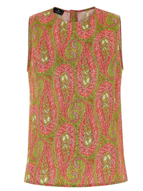 t-shirt with paisley foliage ETRO | WRJA001999SASZ0X0896