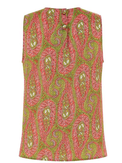 t-shirt with paisley foliage ETRO | WRJA001999SASZ0X0896