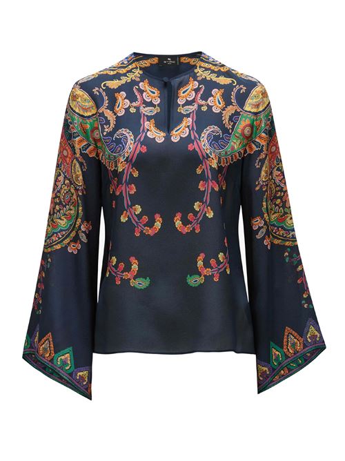 silk blouse with paisley floreal print ETRO | WRJA0162AKG23X0883
