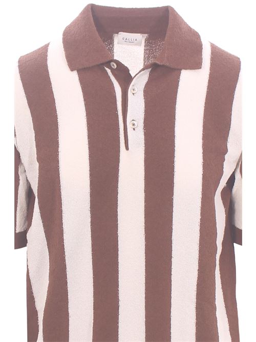 striped cotton polo GALLIA | EMIL09