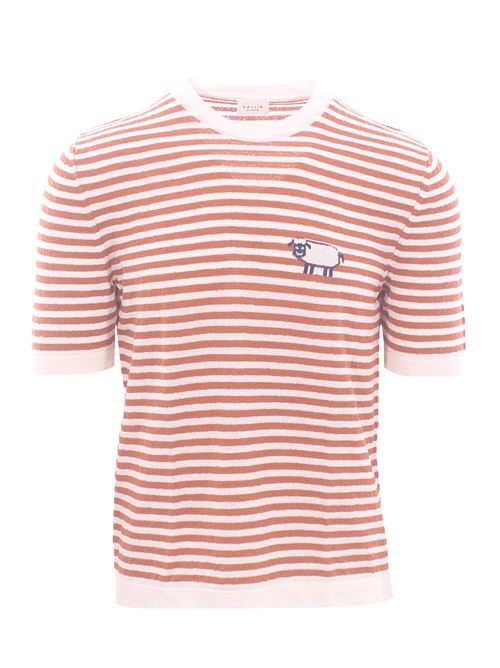linen and cotton striped t-shirt GALLIA | TRUMAN01