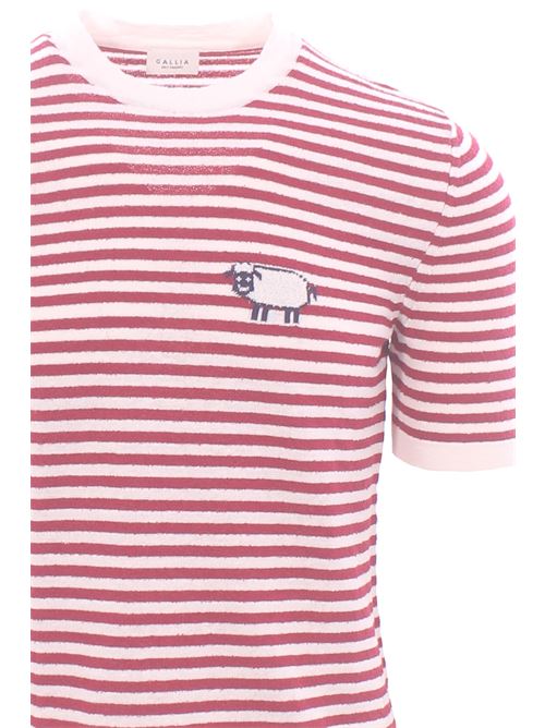 linen and cotton striped t-shirt GALLIA | TRUMAN901
