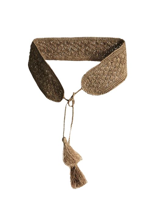 raphia belt IBELIV | BIKADARKTEA