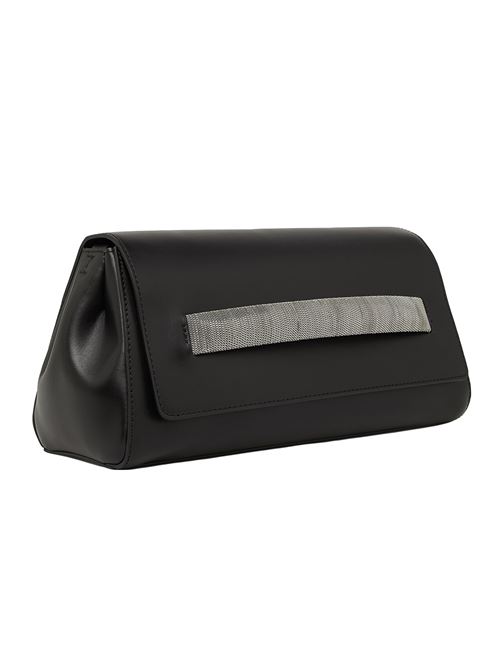 Gossip Longuette Alba Chain leather shoulder bag ORCIANI | B02222ALBACHAINNERO