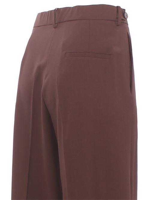 virgin wool pants ALYSI | 166128A6055CACAO