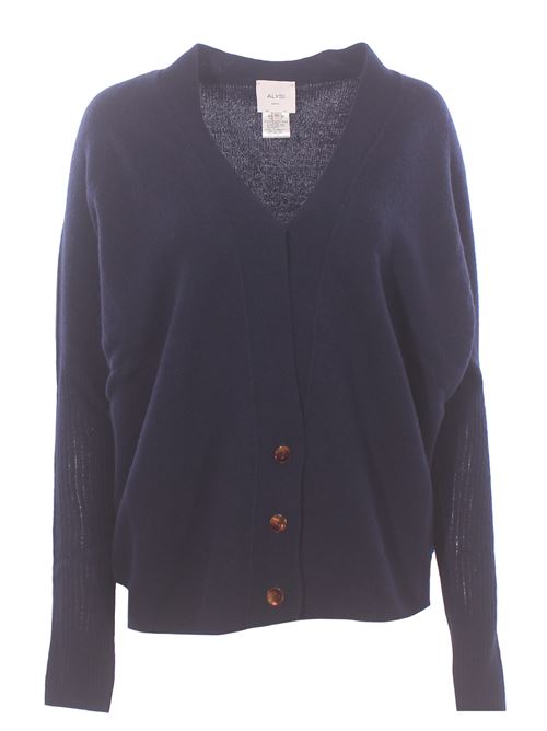 wool and cashmere cardigan ALYSI | 266432A6008NOTTE