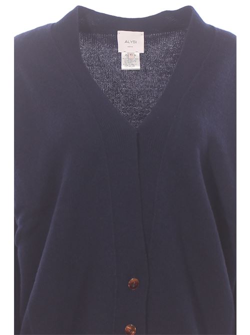 wool and cashmere cardigan ALYSI | 266432A6008NOTTE