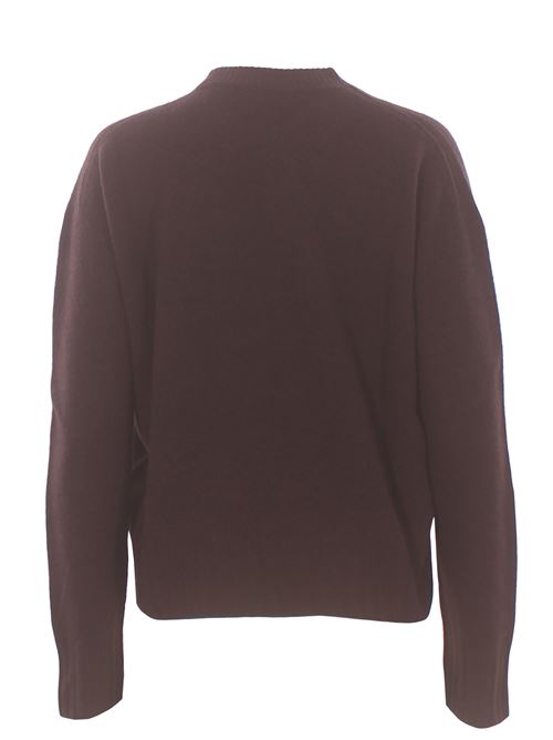 wool and cashmere crew neck ALYSI | 266435A6008CACAO