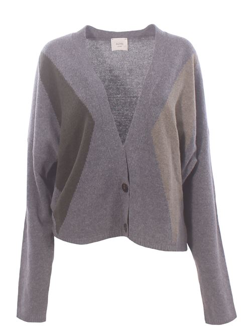 Rhombus-patterned cardigan ALYSI | 266483A6210MIX