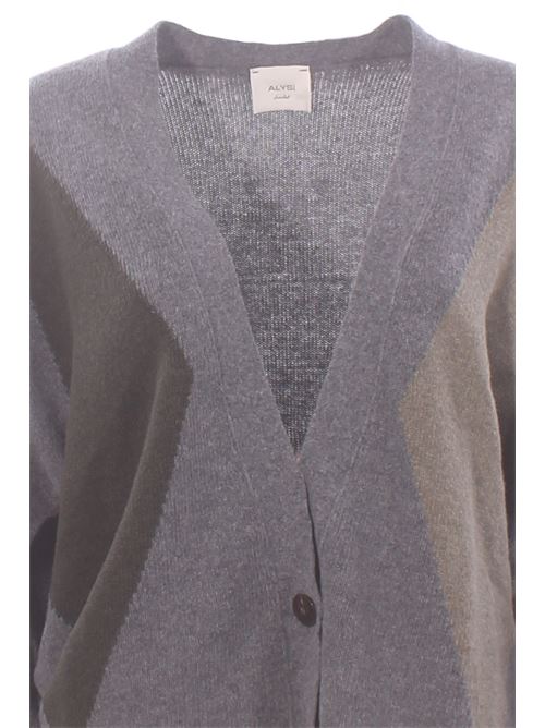 Rhombus-patterned cardigan ALYSI | 266483A6210MIX