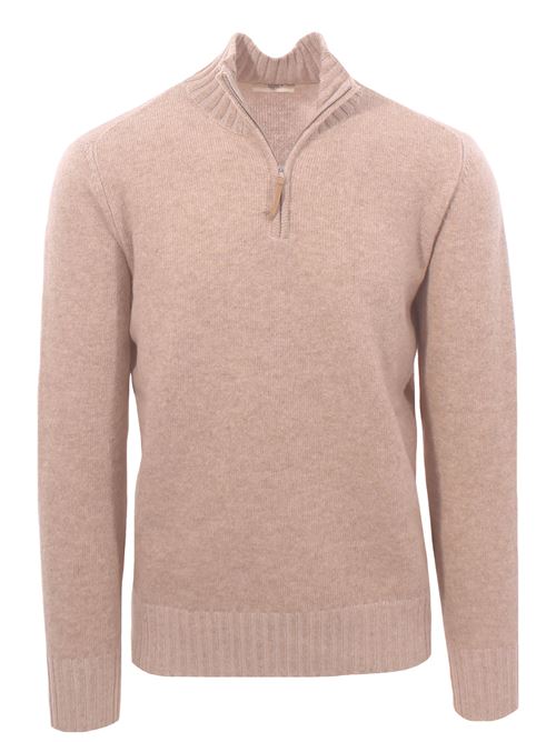 wool mock turtleneck with zip BECOME | 53359028